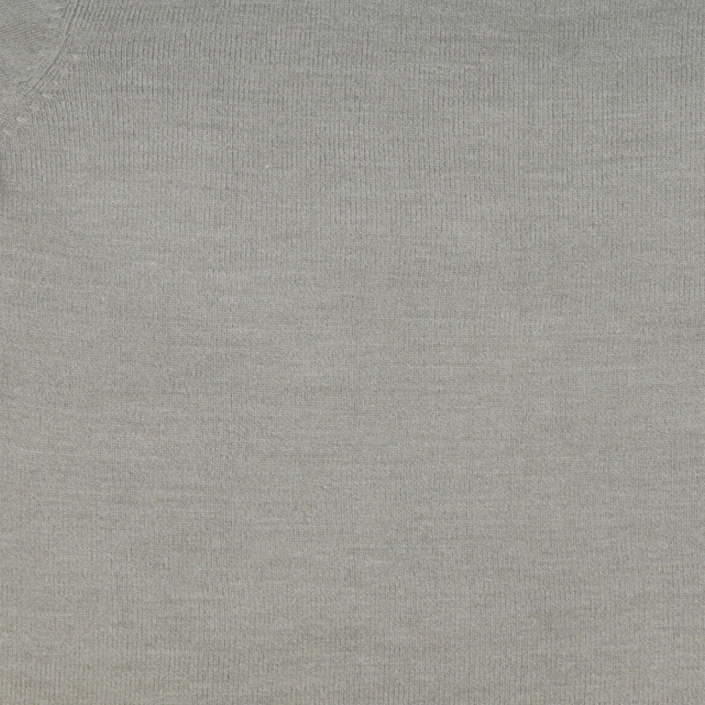 Anna Rose Womens Grey Scoop Neck Geometric Acrylic Pullover Jumper Size M