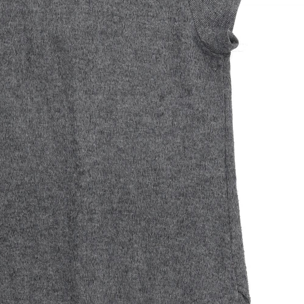 Apricot Womens Black Polyester A-Line Size 12 Scoop Neck Pullover