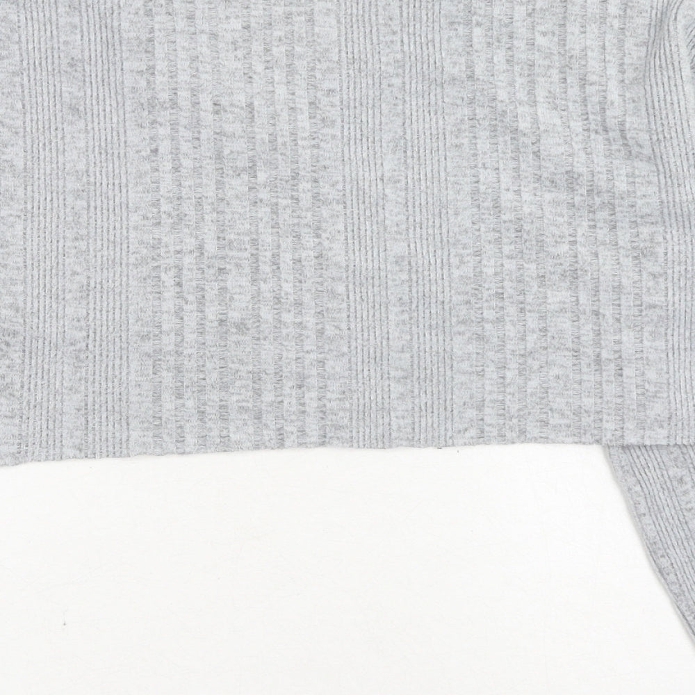 SheIn Womens Grey Polyester Pullover Sweatshirt Size XS Pullover