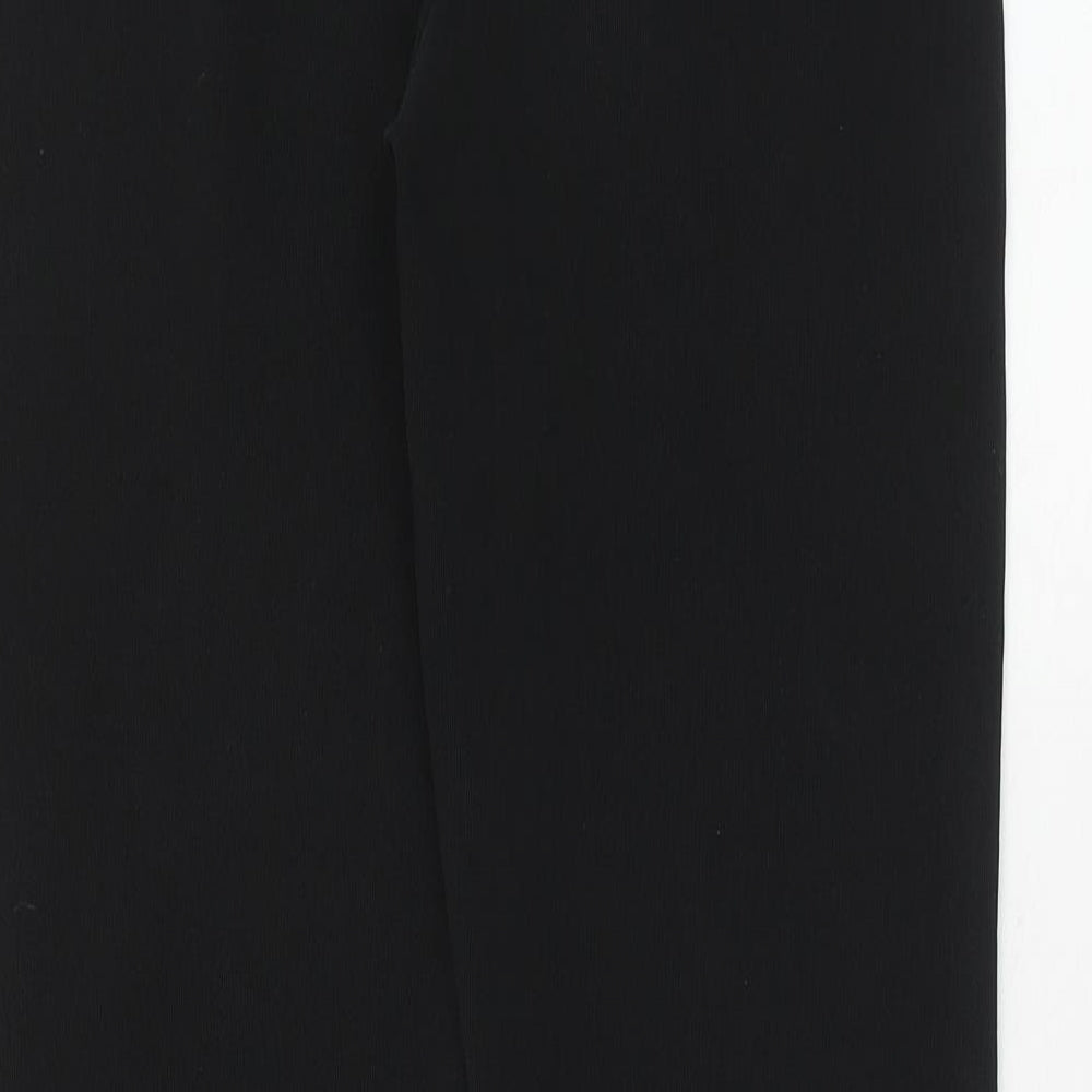 Dorothy Perkins Womens Black Polyester Trousers Size 10 Regular