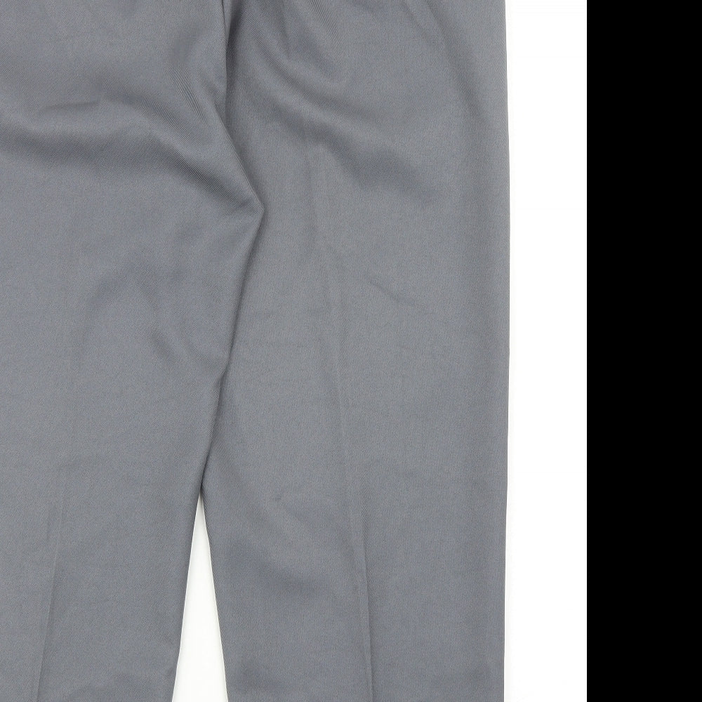Chums Mens Grey Polyester Dress Pants Trousers Size 40 in Regular Zip