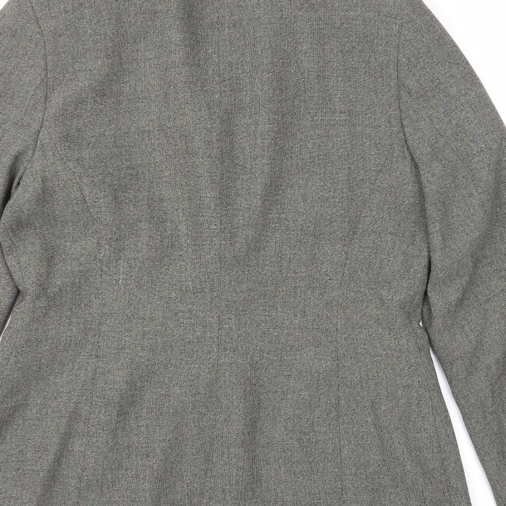 Richards Womens Grey Polyester Jacket Blazer Size 12
