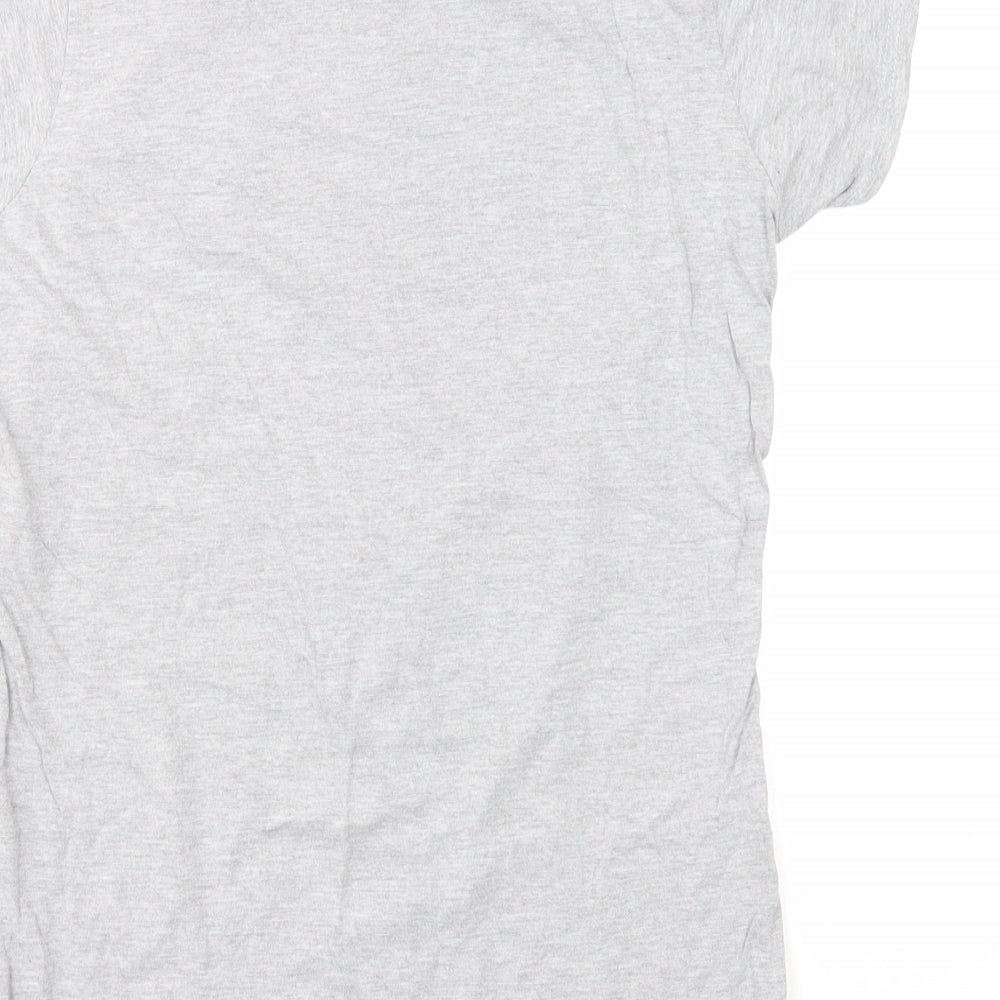 Gildan Womens Grey Cotton Basic T-Shirt Size XL Round Neck - Frankenstein Print