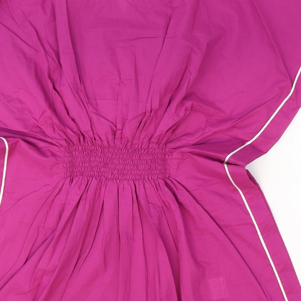 Spirit Womens Pink 100% Cotton Fit & Flare Size XL V-Neck Pullover