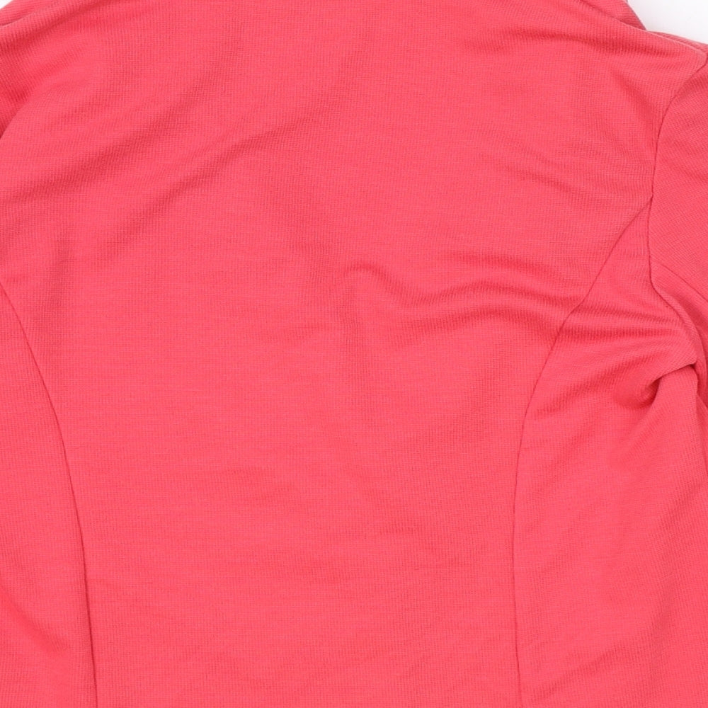 New Look Womens Pink Polyester Jacket Blazer Size 10