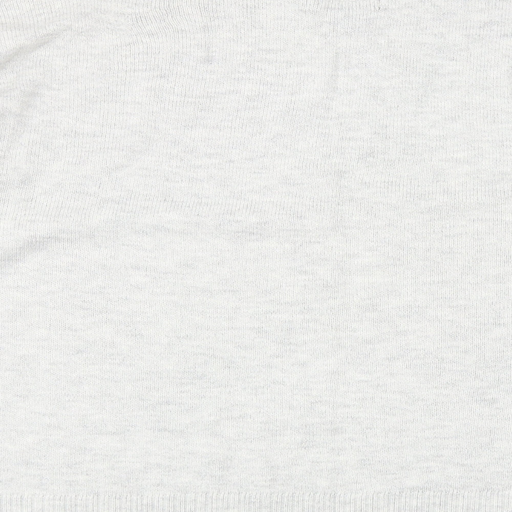 H&M Womens Grey High Neck Acrylic Pullover Jumper Size M