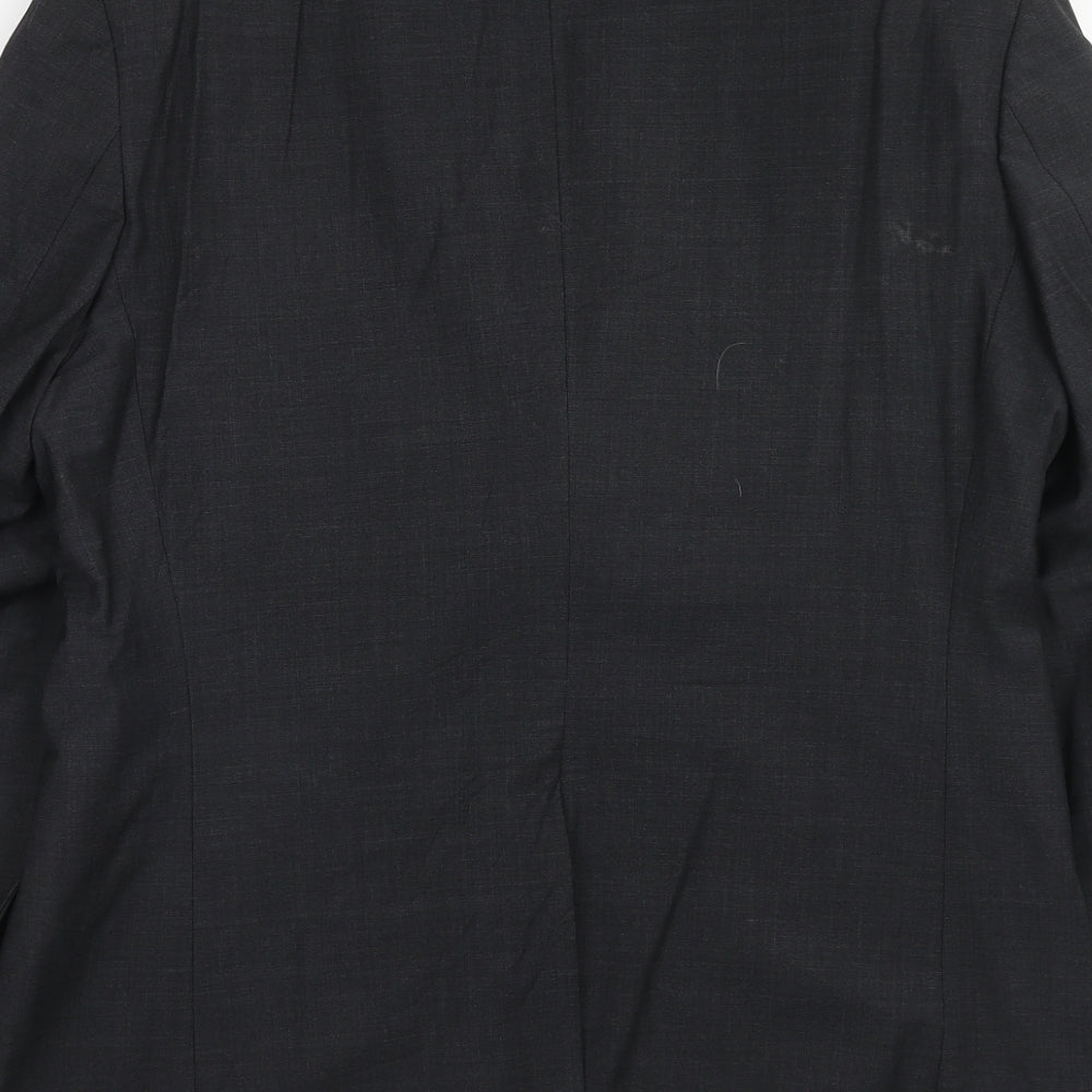 Marks & Spencer Mens Grey Wool Jacket Blazer Size 40