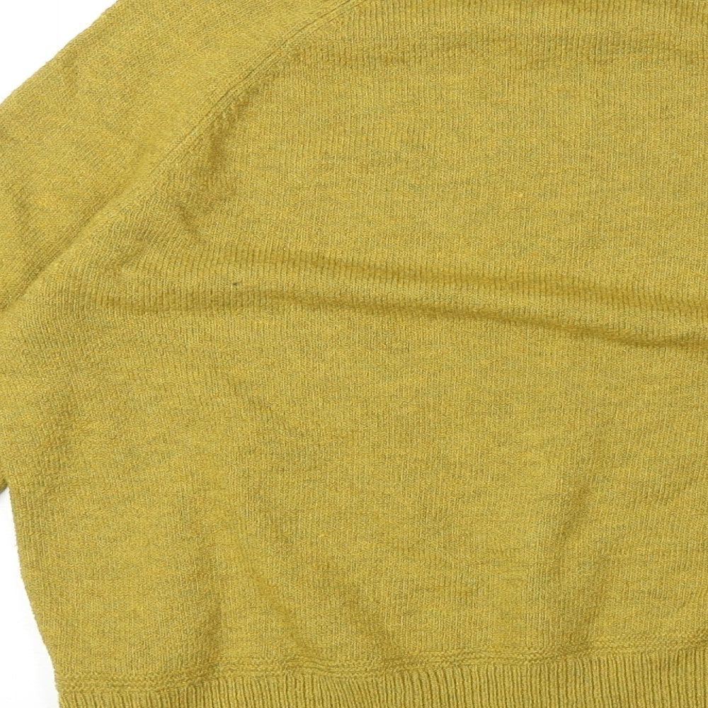 Oasis Womens Green Round Neck Polyester Pullover Jumper Size XS