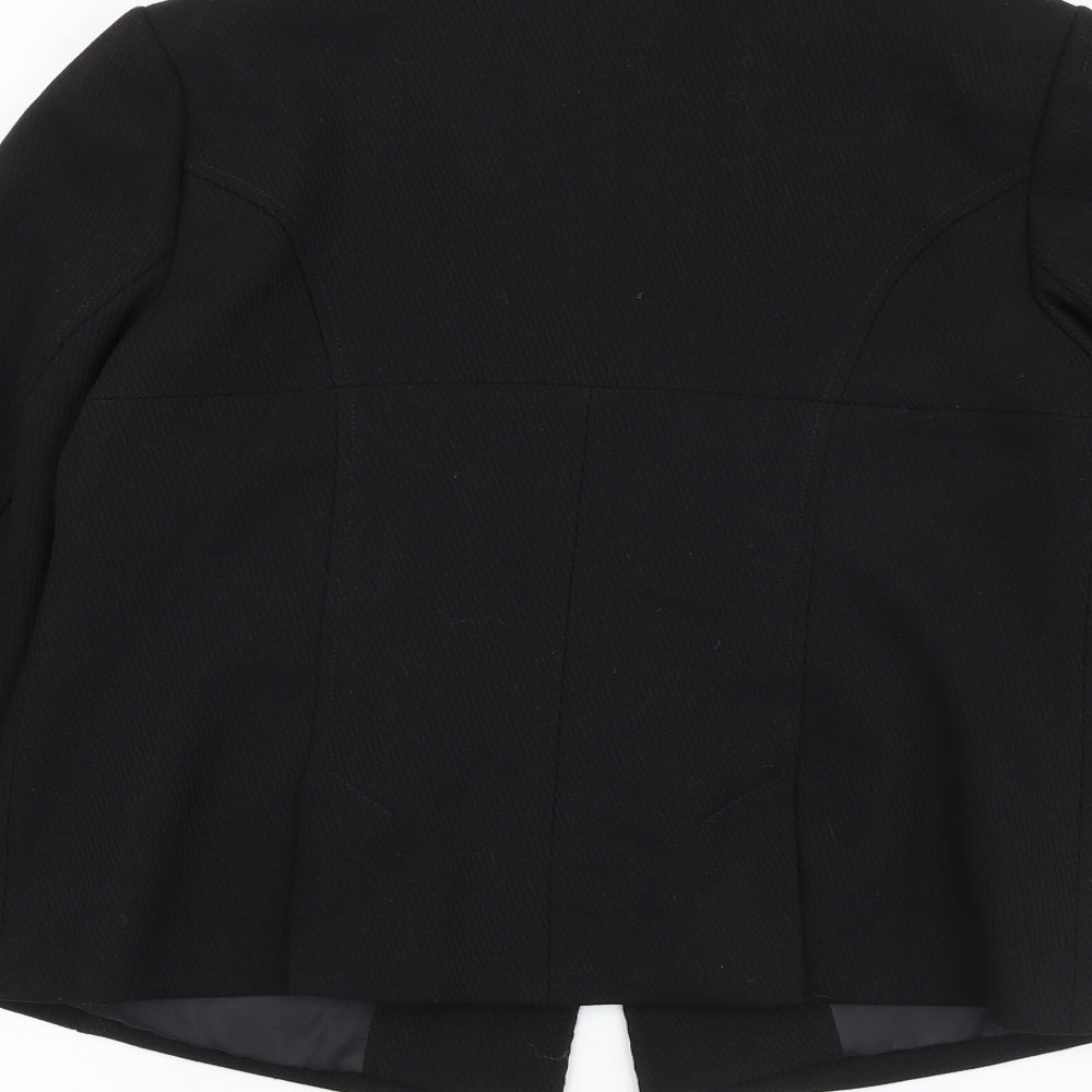Evie Collection Womens Black Jacket Blazer Size 10 Button