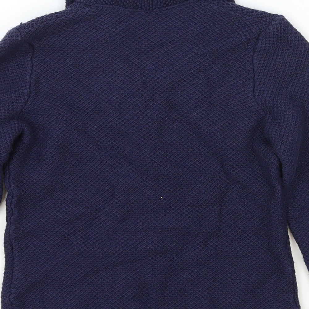 Preworn Girls Blue Jacket Blazer One Size Button