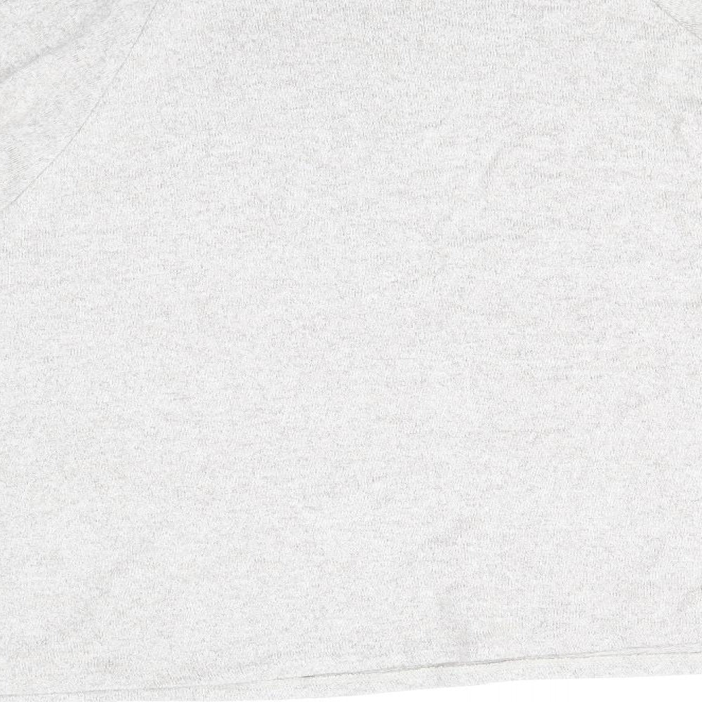 H&M Womens Beige Mock Neck Viscose Pullover Jumper Size M