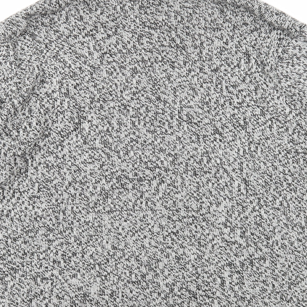 Damart Womens Grey V-Neck Acrylic Cardigan Jumper Size 8