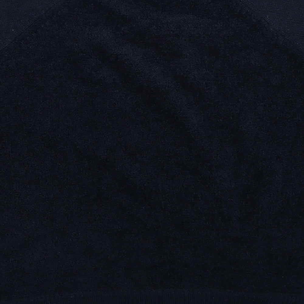 Blue Moon Womens Blue Round Neck Polyester Pullover Jumper Size L