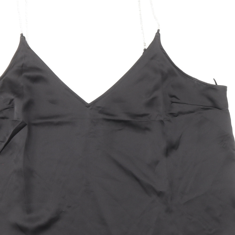 H&M Womens Black Polyester Camisole Blouse Size XL V-Neck