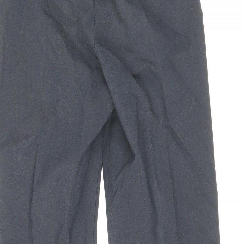 Marks & Spencer Boys Blue Polyester Dress Pants Trousers Size 6-7 Years Regular Zip