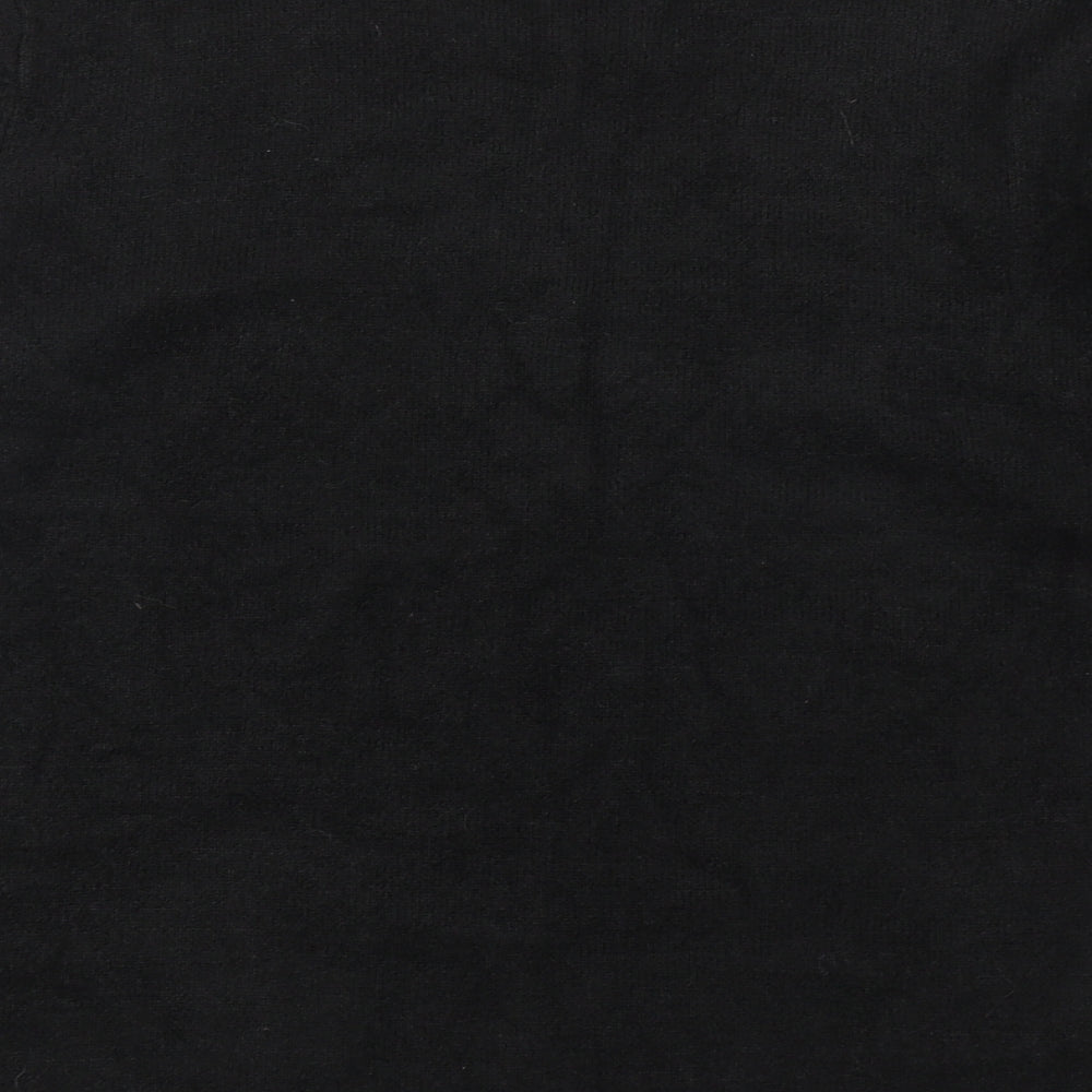 Nutshell Womens Black Round Neck Acrylic Pullover Jumper Size L