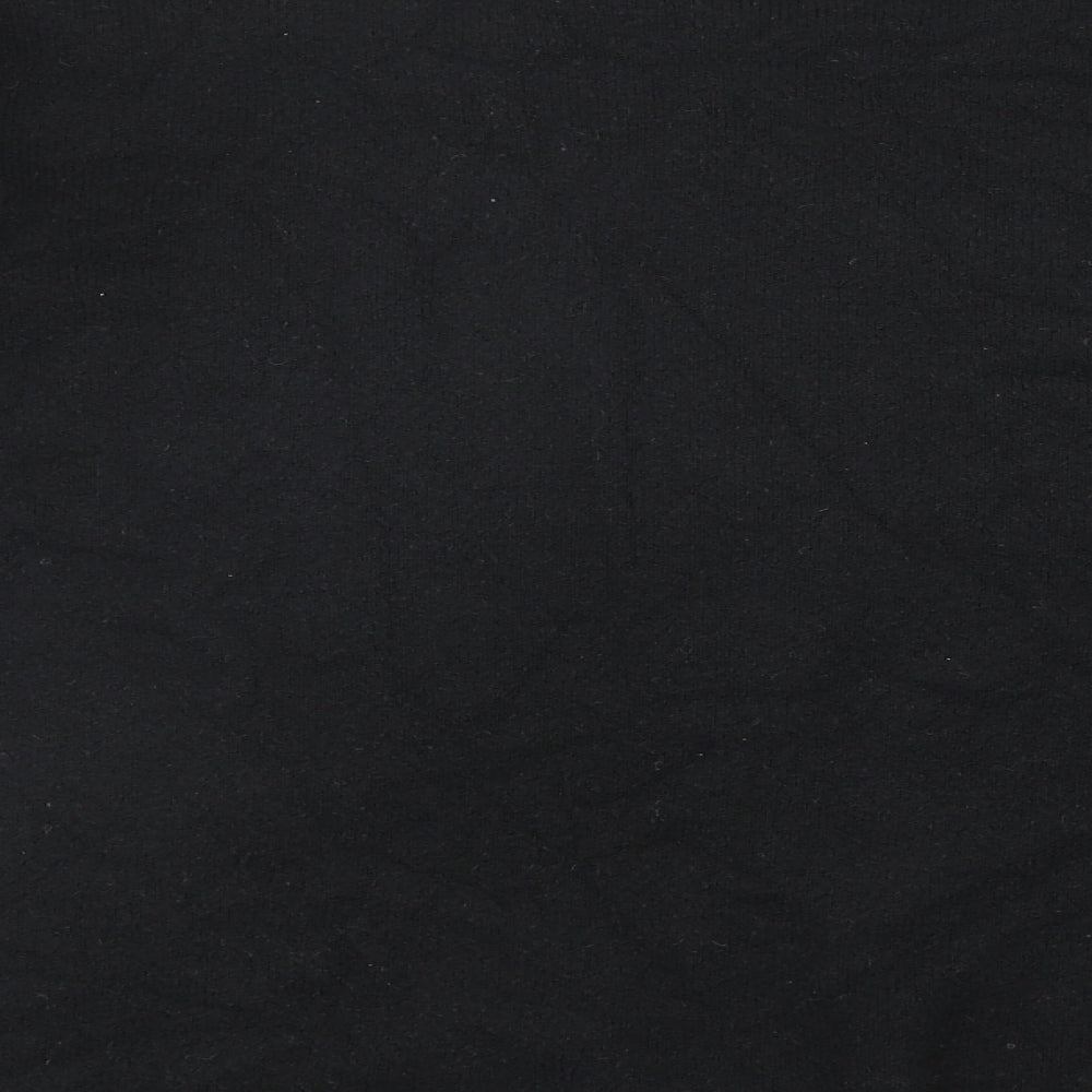 French Connection Womens Black Round Neck Acrylic Pullover Jumper Size S