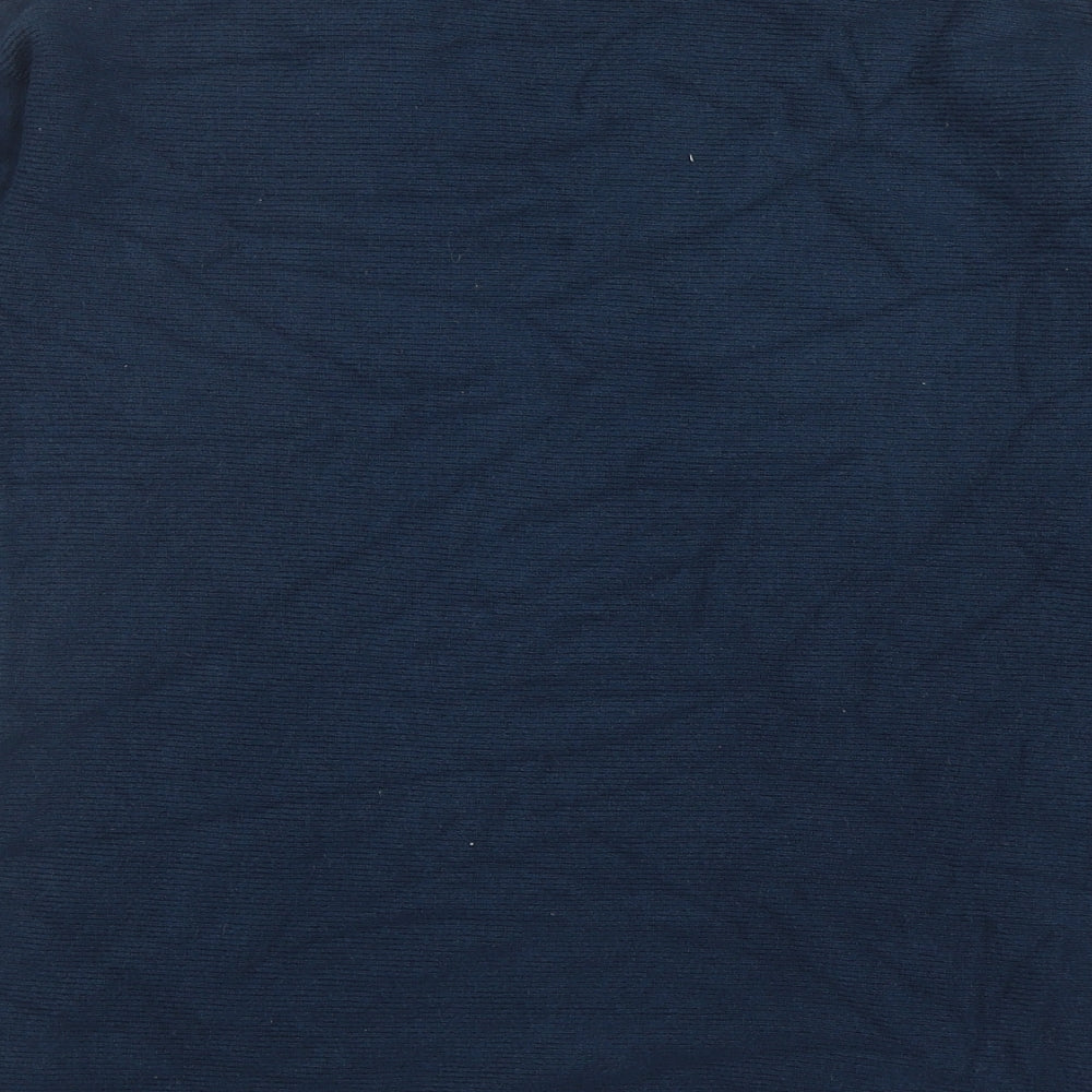 Monsoon Womens Blue V-Neck Viscose Cardigan Jumper Size S