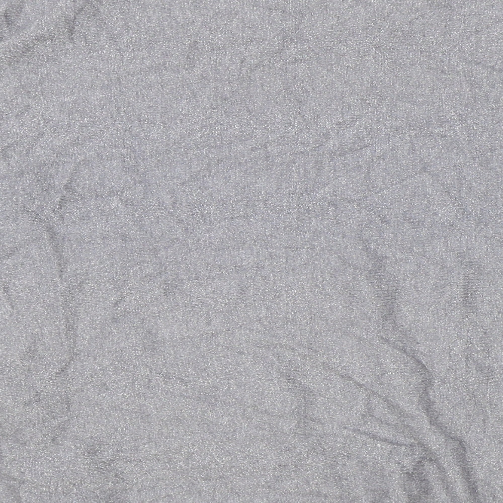 Lilah Rose Womens Grey Round Neck Polyester Pullover Jumper One Size