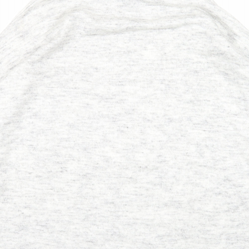 New Look Womens Grey Roll Neck Acrylic Pullover Jumper Size M