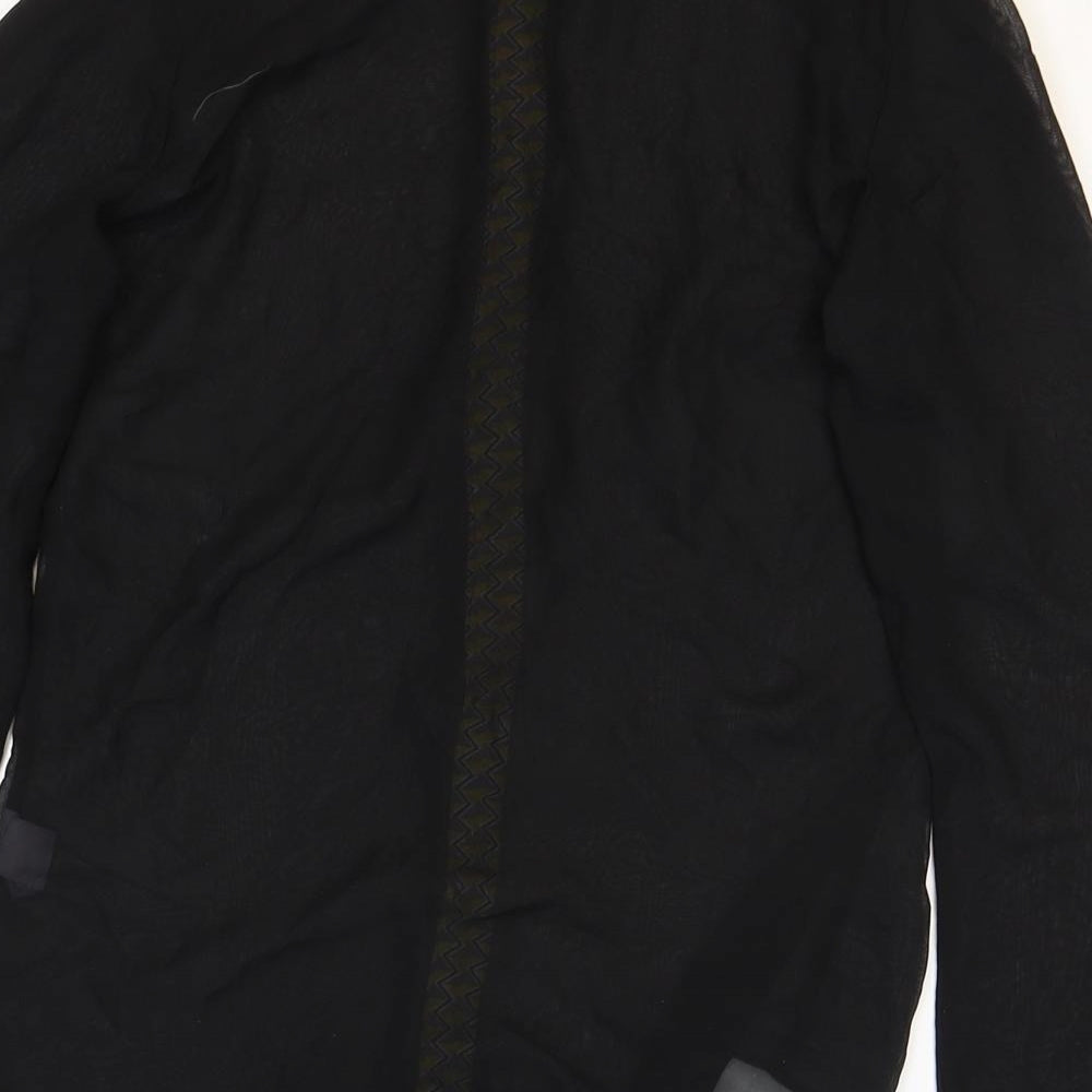 Atmosphere Womens Black Polyester Basic Blouse Size 10 Collared