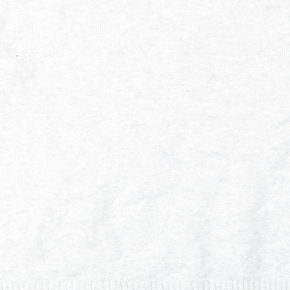 Papaya Womens Grey V-Neck Polyester Pullover Jumper Size M