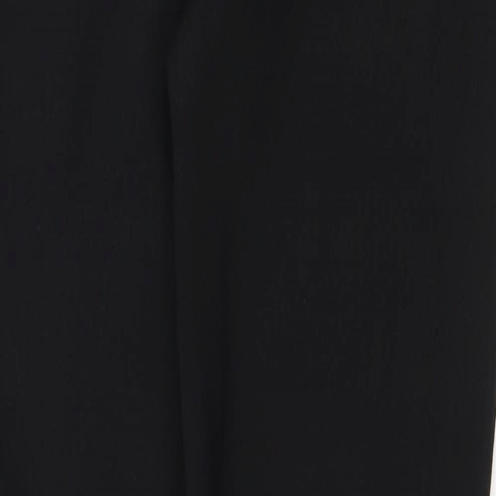 Preworn Womens Black Polyamide Trousers Size S Regular