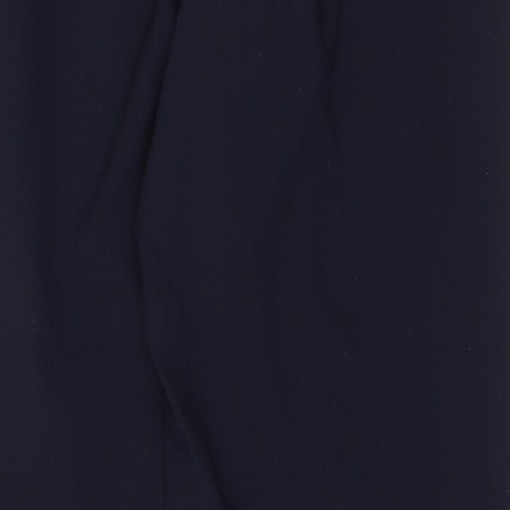 Marks & Spencer Mens Blue Polyester Dress Pants Trousers Size 32 in Regular Zip