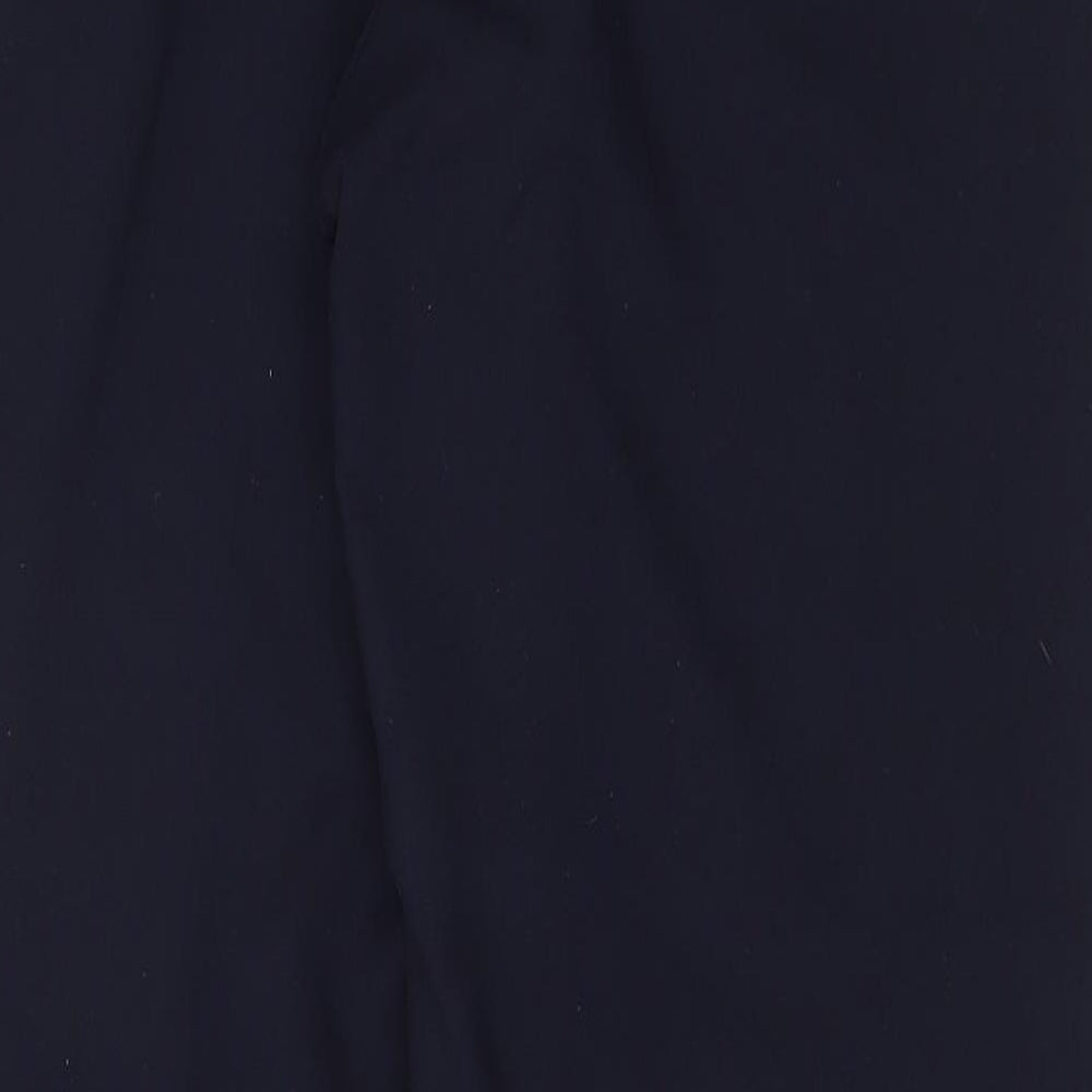 Marks & Spencer Mens Blue Polyester Dress Pants Trousers Size 32 in Regular Zip