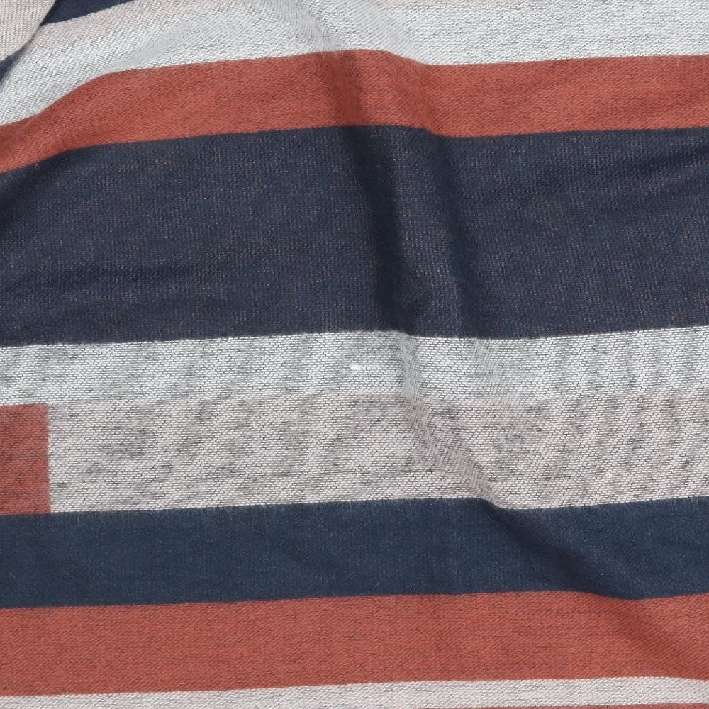 Preworn Womens Multicoloured V-Neck Striped Acrylic Cape Jumper One Size