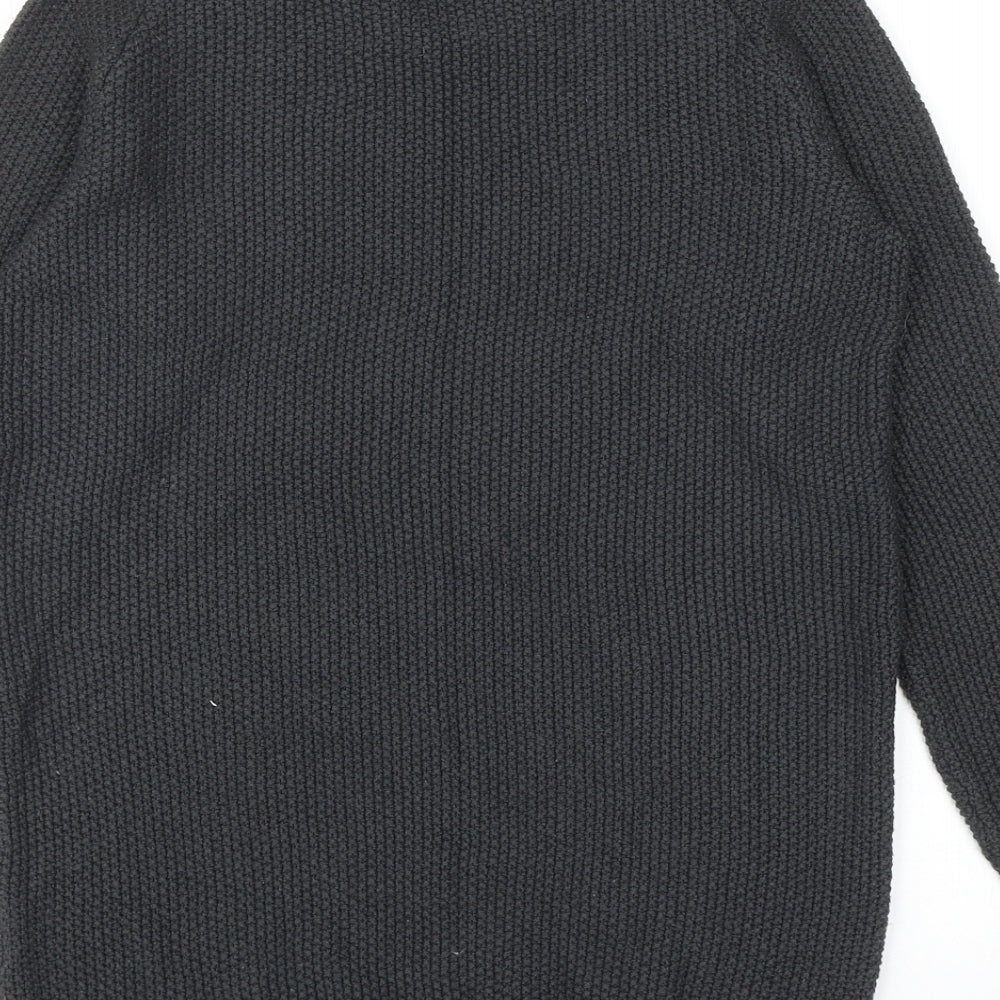 Preworn Womens Grey Roll Neck Acrylic Pullover Jumper Size XS