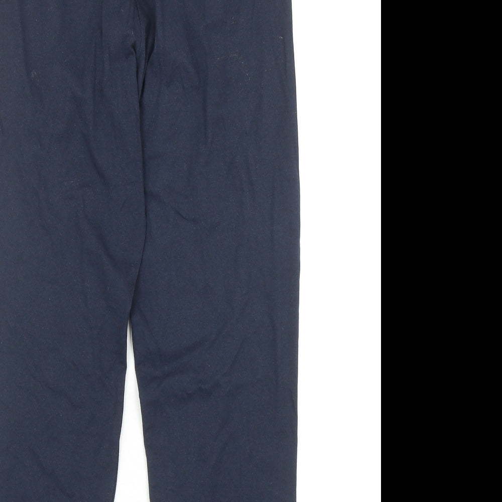 Afibel Womens Blue Cotton Jogger Trousers Size 8 Regular
