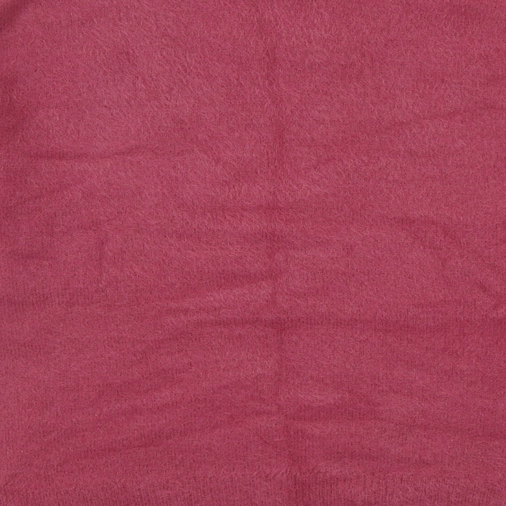 NEXT Womens Red Round Neck Polka Dot Nylon Pullover Jumper Size 14