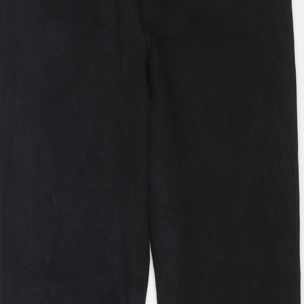 Papaya Womens Black Cotton Jegging Jeans Size 10 L26 in Regular