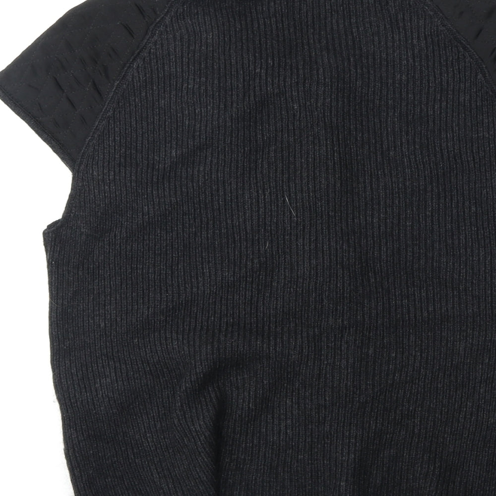 Olsen Womens Black Viscose Basic Blouse Size 14 Scoop Neck