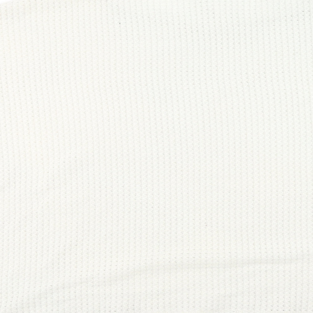 H&M Womens Ivory Round Neck Polyester Pullover Jumper Size L