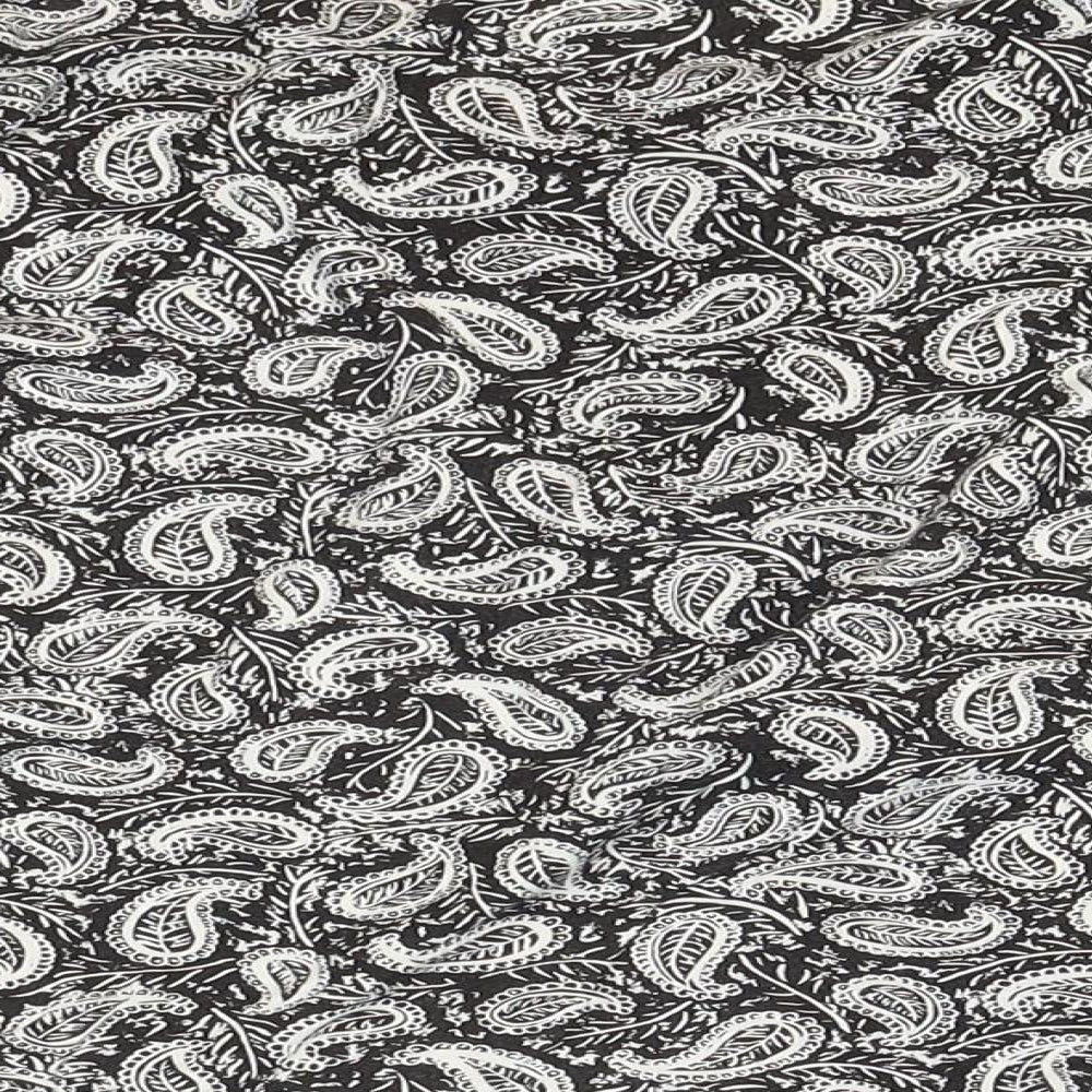 Missguided Womens Multicoloured Paisley Viscose Basic Blouse Size 8 Scoop Neck