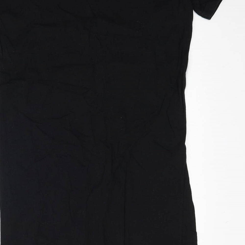 Atmosphere Womens Black Cotton Basic T-Shirt Size 8 Round Neck - Brooklyn New York