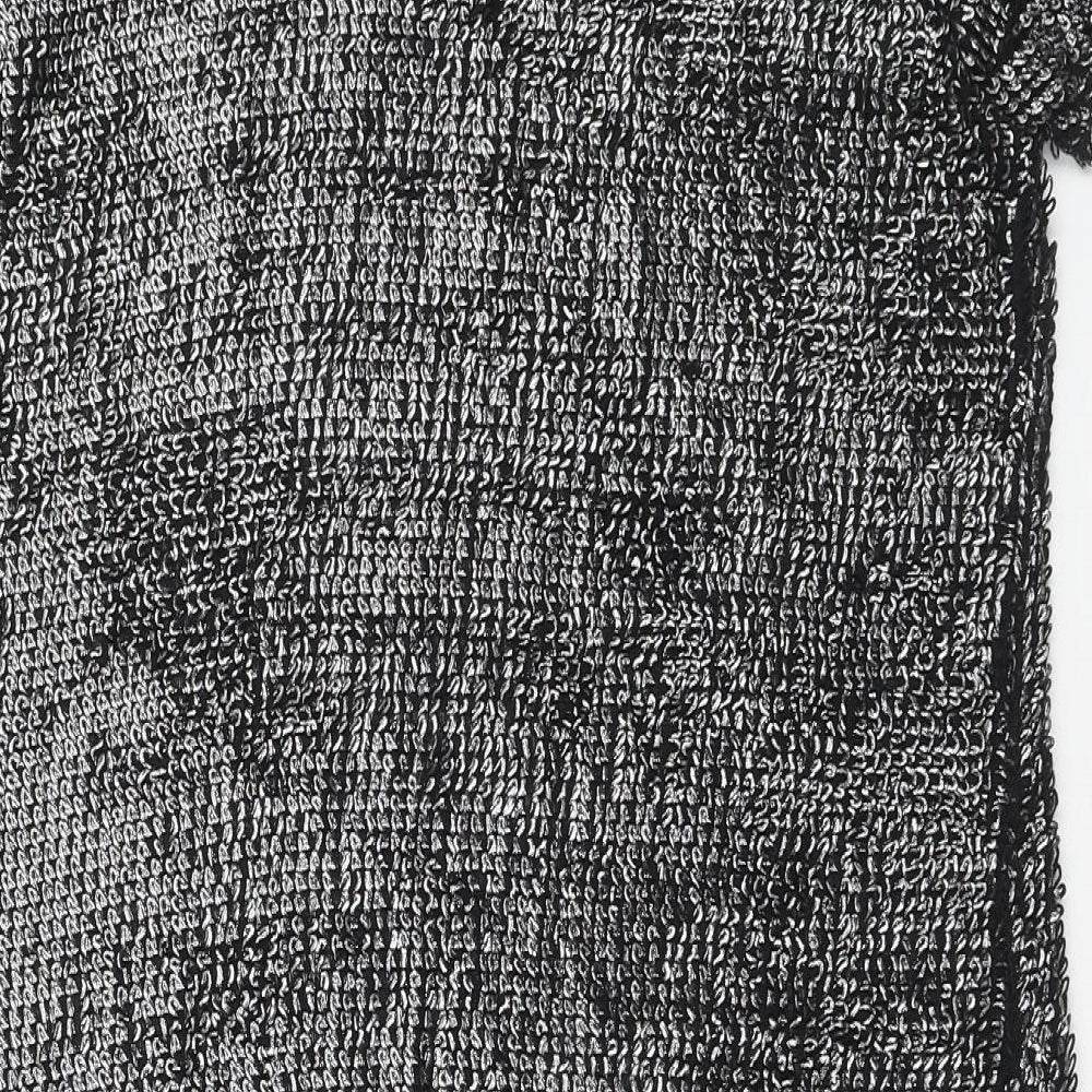 Missguided Womens Silver Polyester A-Line Size 10 V-Neck Pullover