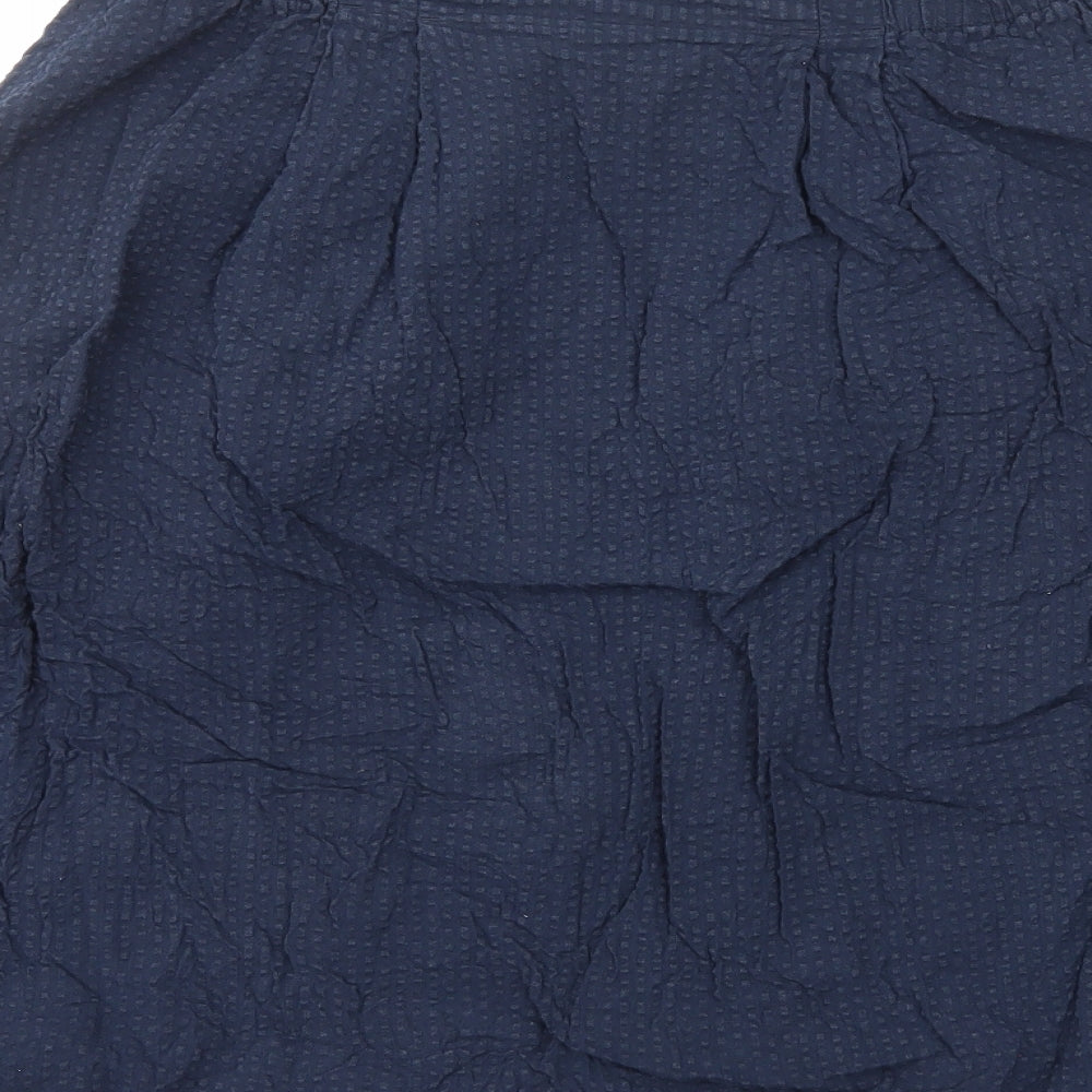 Marks & Spencer Womens Blue Viscose Swing Skirt Size 10