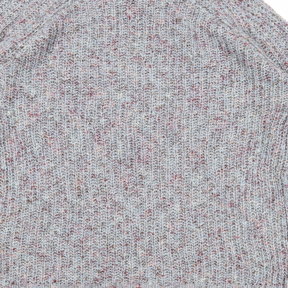 Papaya Womens Grey Scoop Neck Polyester Pullover Jumper Size M