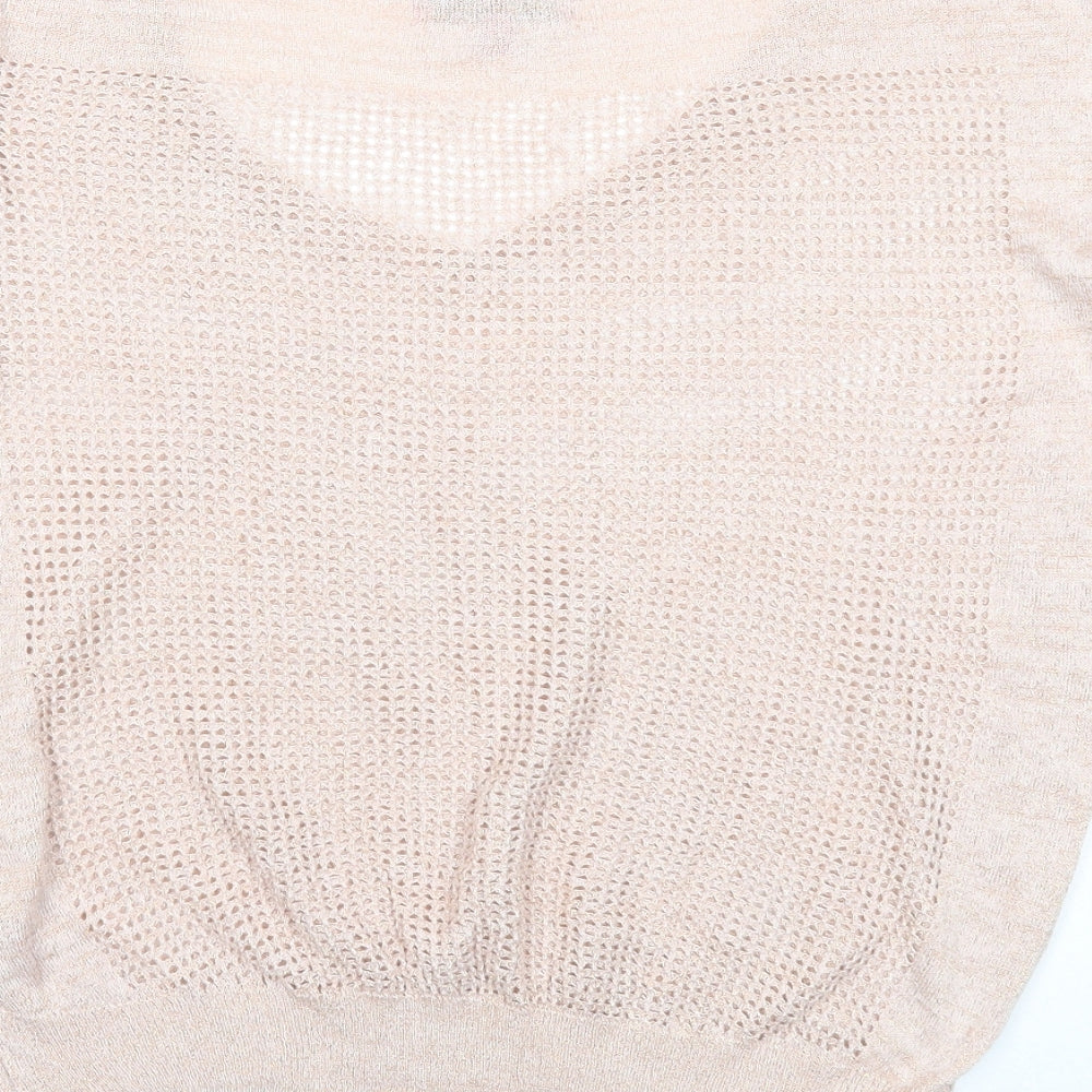 NEXT Womens Pink Scoop Neck Viscose Pullover Jumper Size 10
