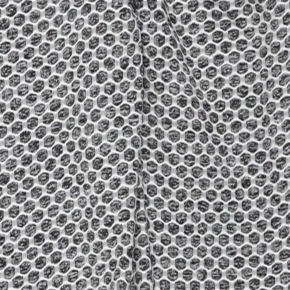Preworn Womens Grey Geometric Polyester Compression Leggings Size S Regular Pullover
