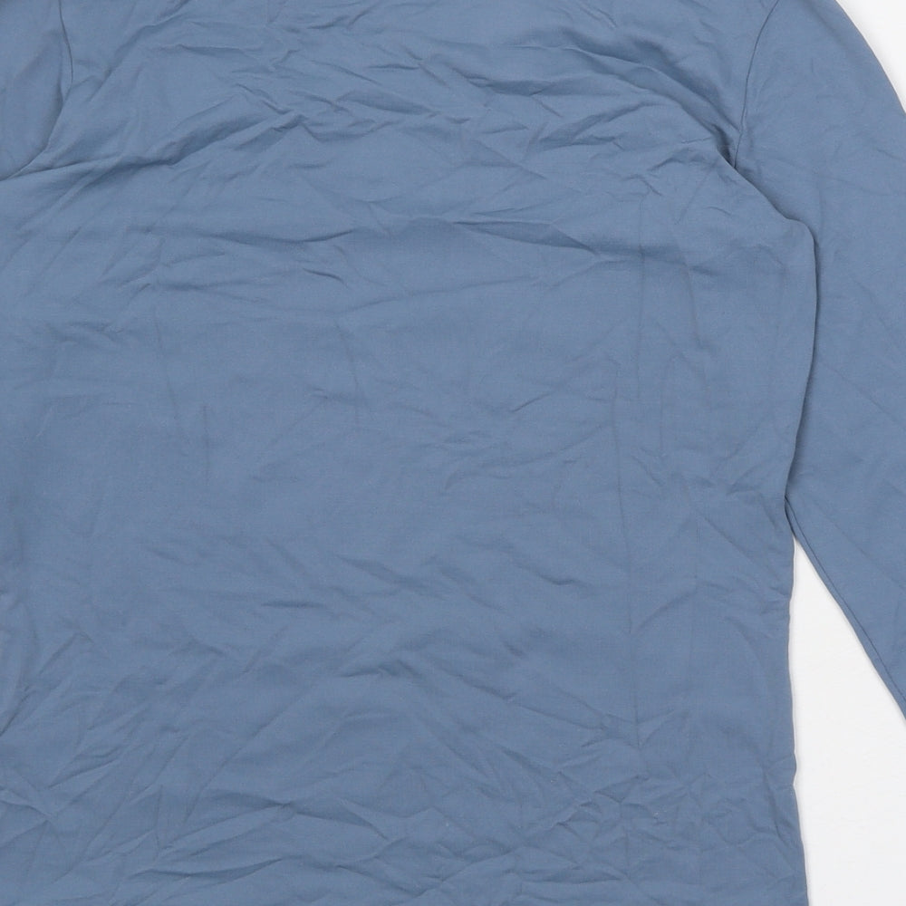 Only Hearts Womens Blue Nylon Basic T-Shirt Size M Round Neck