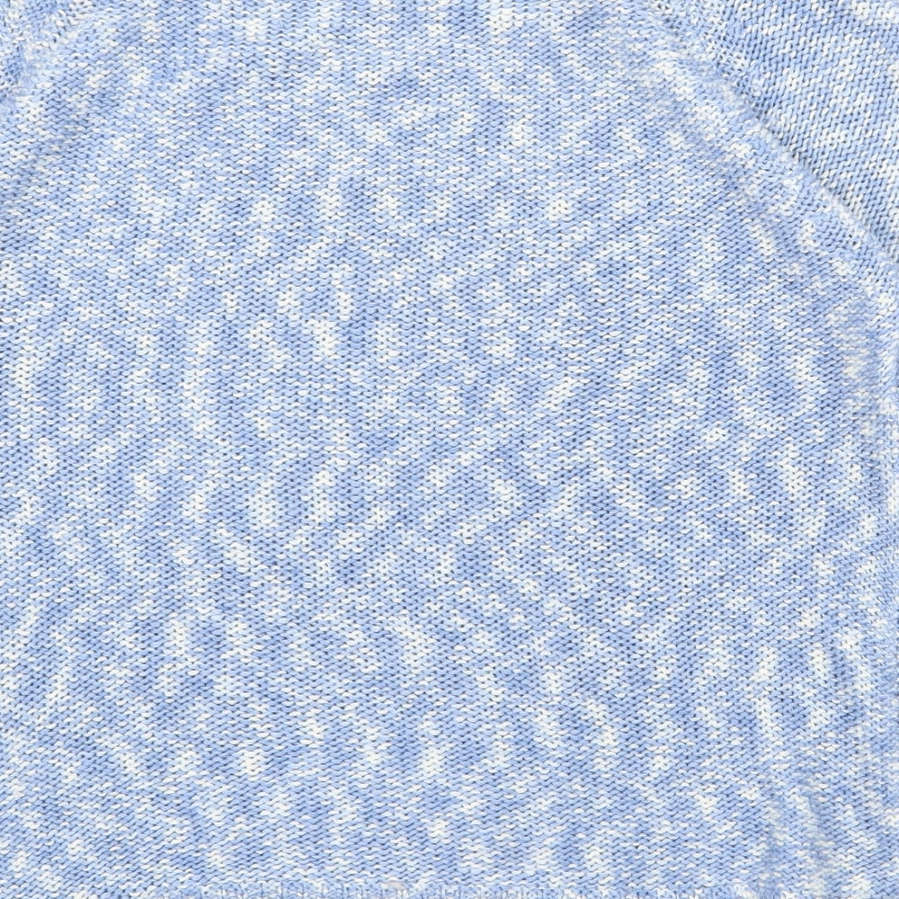 M&Co Womens Blue Round Neck Acrylic Pullover Jumper Size 12