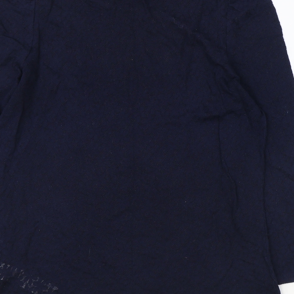 Dorothy Perkins Womens Blue Cotton Basic T-Shirt Size 8 Round Neck