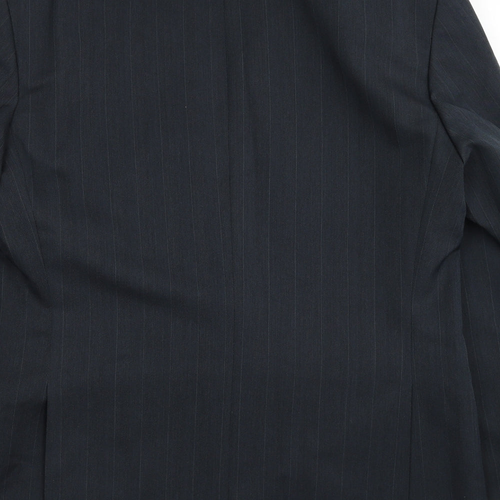 Burton Mens Grey Polyester Jacket Blazer Size 40 Regular