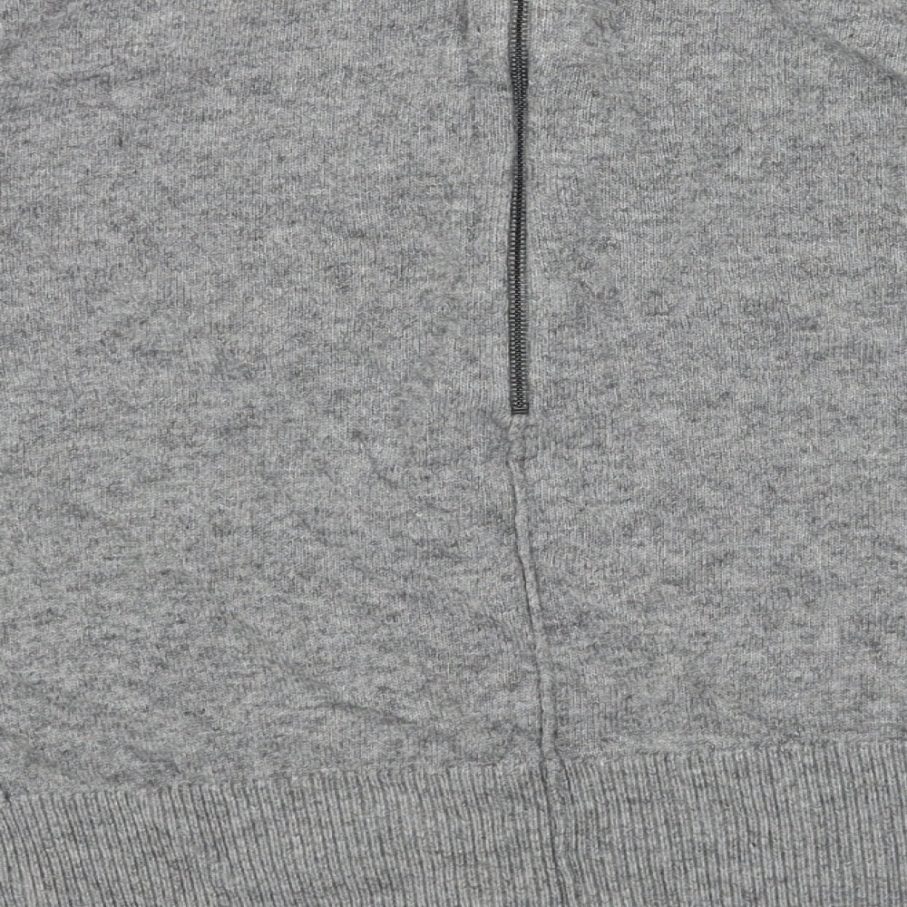 John Lewis Womens Grey Scoop Neck Acrylic Pullover Jumper Size S - Box Fit