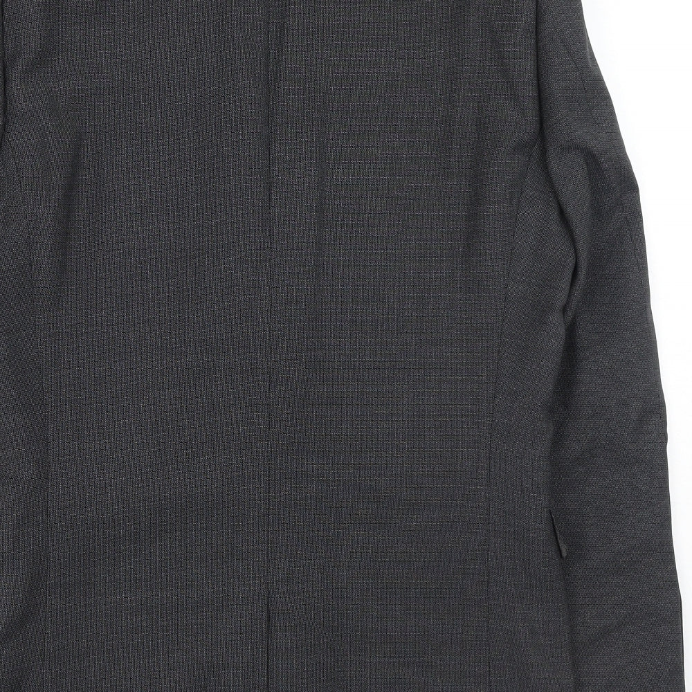 NEXT Mens Grey Polyester Jacket Blazer Size 38 Regular