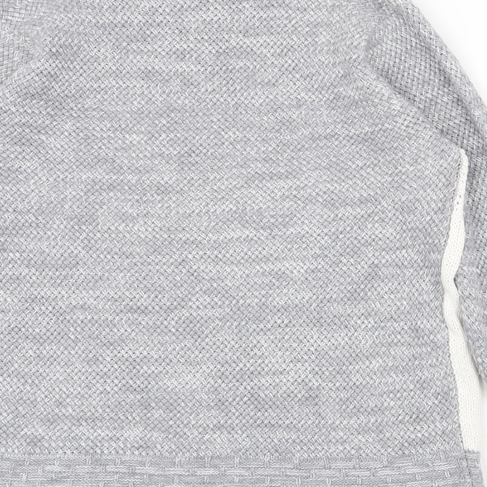 Damart Womens Grey High Neck Acrylic Pullover Jumper Size L